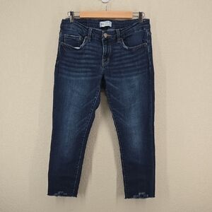 BKE Stella Dark Blue Ankle Skinny Low Rise Jeans Size 30
